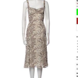 ISO Reformation Peridot in snake skin